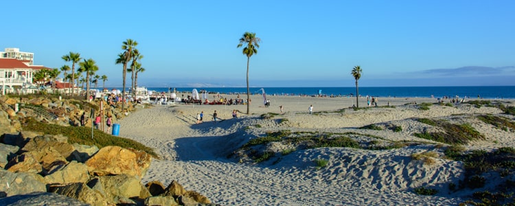 Coronado Beach in San Diego, CA