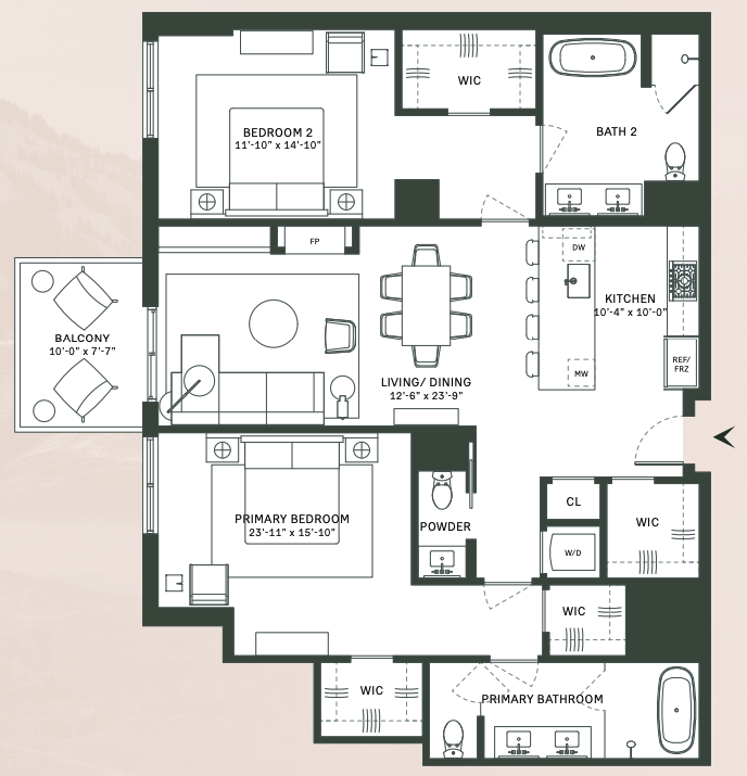 Grand Hyatt Mayflower Mountain floor plan example