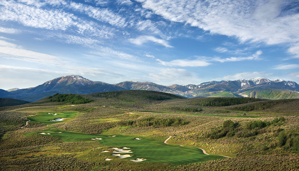 Painted Valley golf course view with mountains
