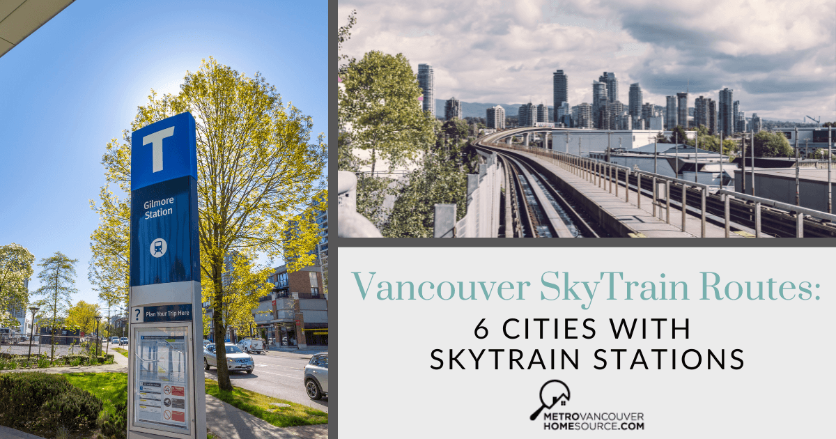 Vancouver Area Cities Served by SkyTrain