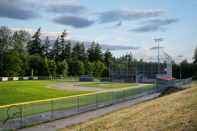 South Surrey Athletic Park Baseball Field in South Surrey, BC