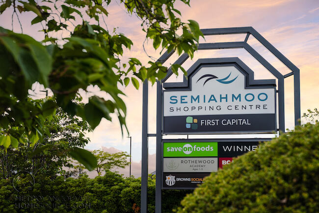 Semiahmoo Shopping Centre Sign in South Surrey, BC