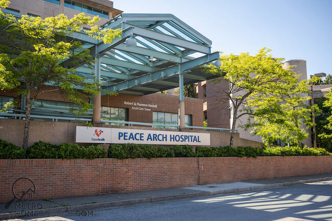 Peace Arch Hospital in White Rock, BC