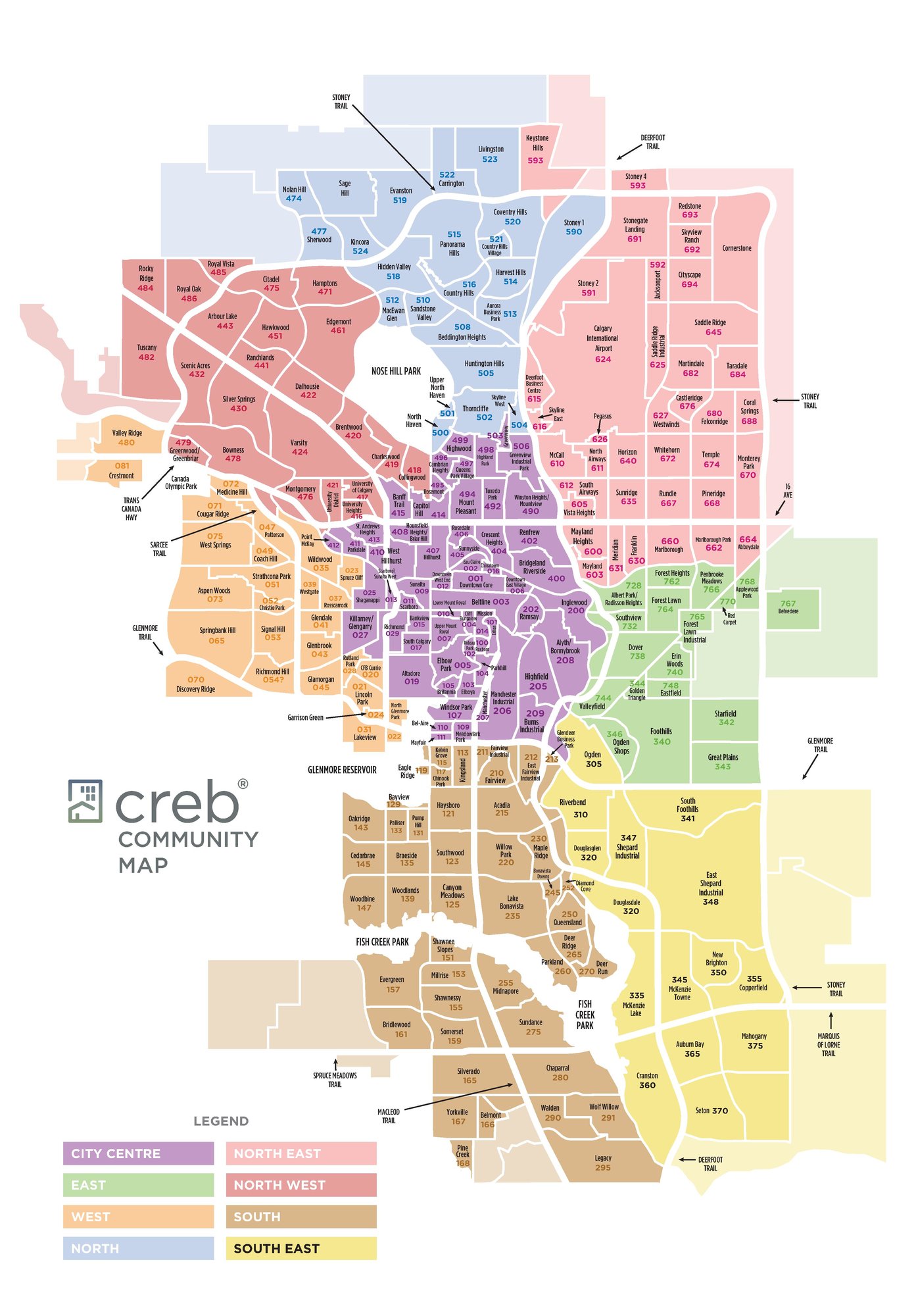 Calgary AB Neighborhoods And Communities Calgary Real Estate By   Calgary Districts 