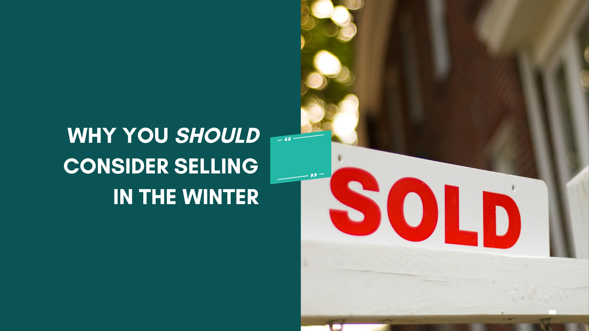 sell your home during winter time