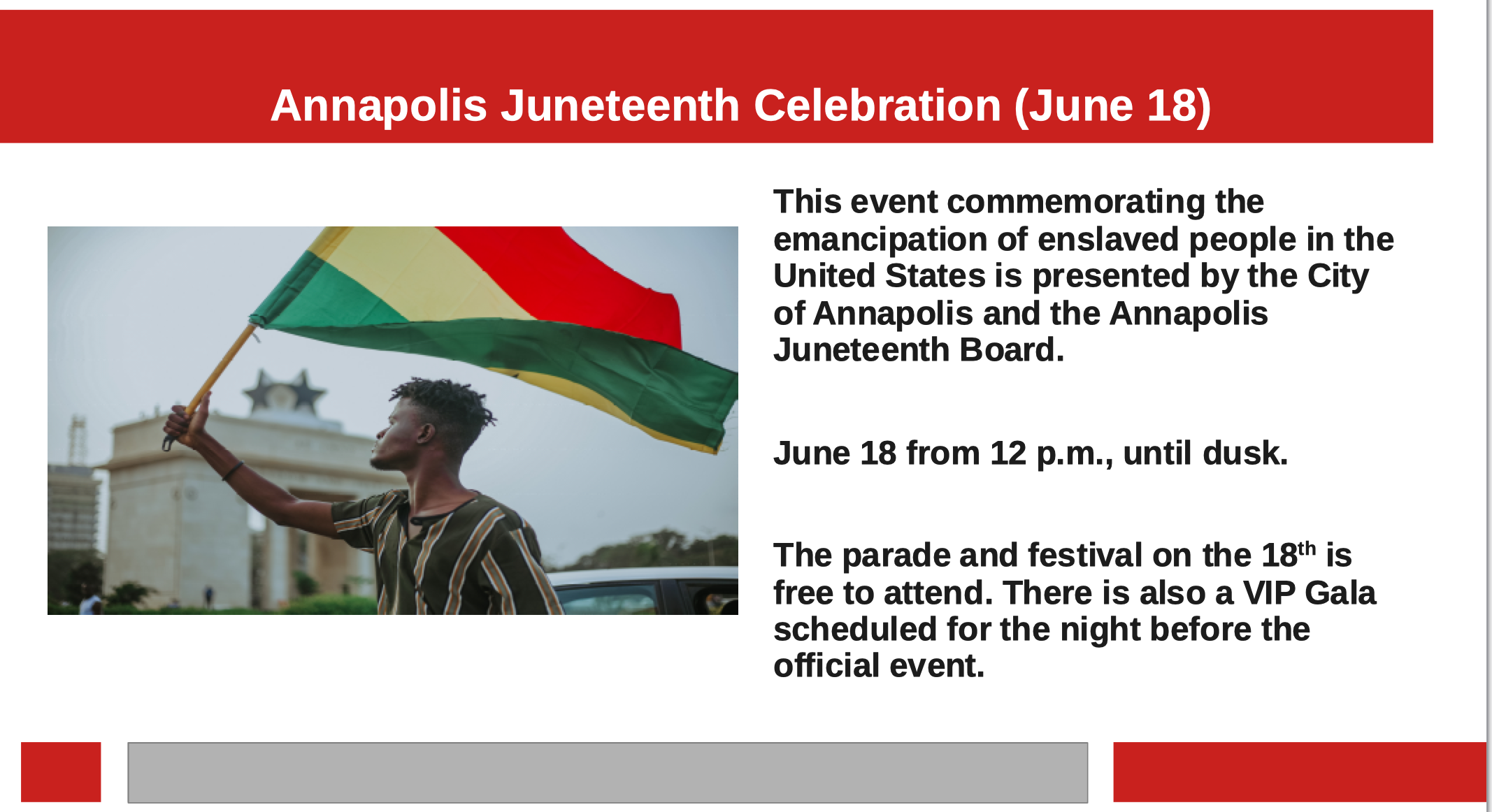 Annapolis Juneteenth Celebration