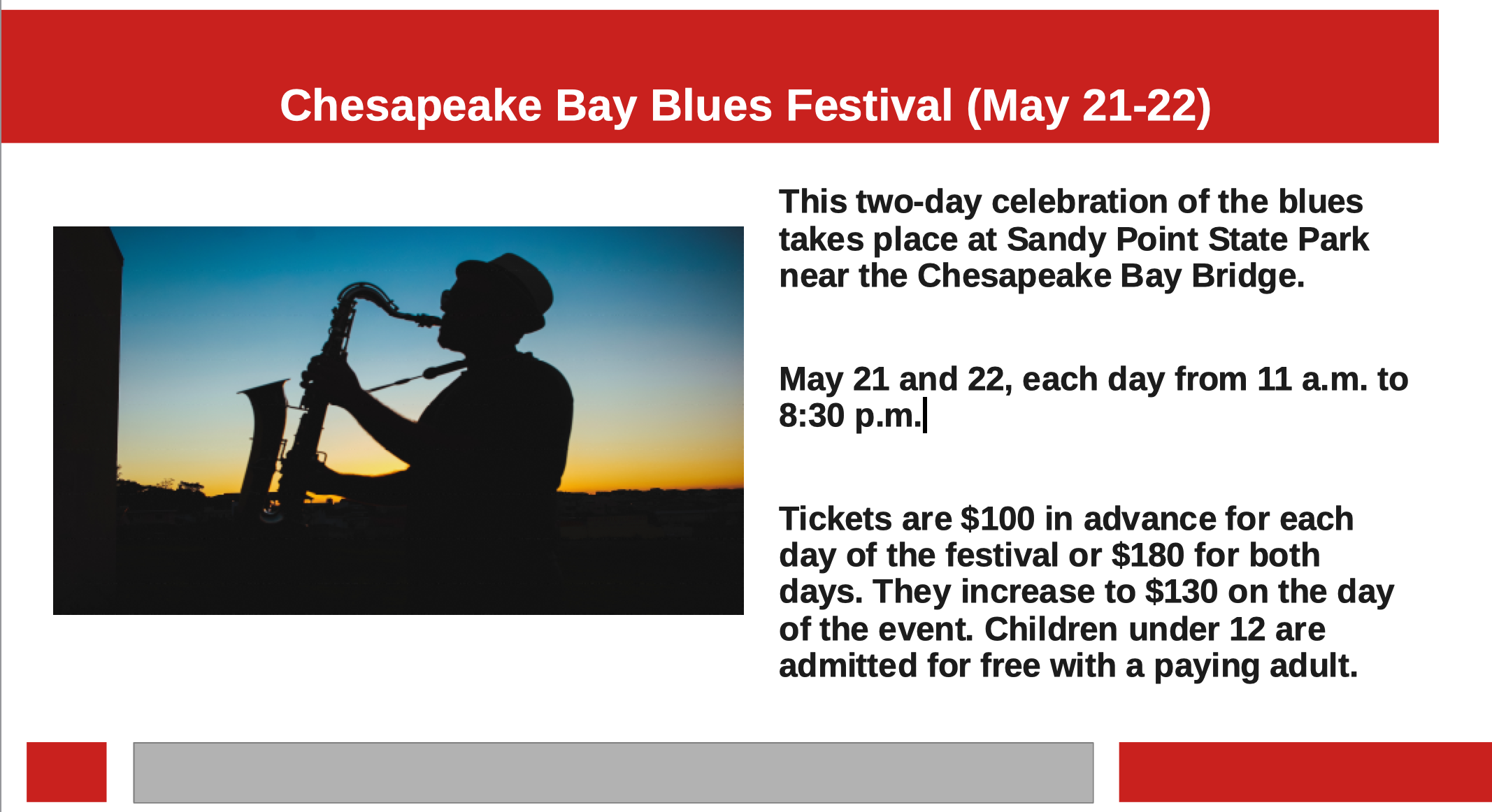 Chesapeake Bay Blues Festival