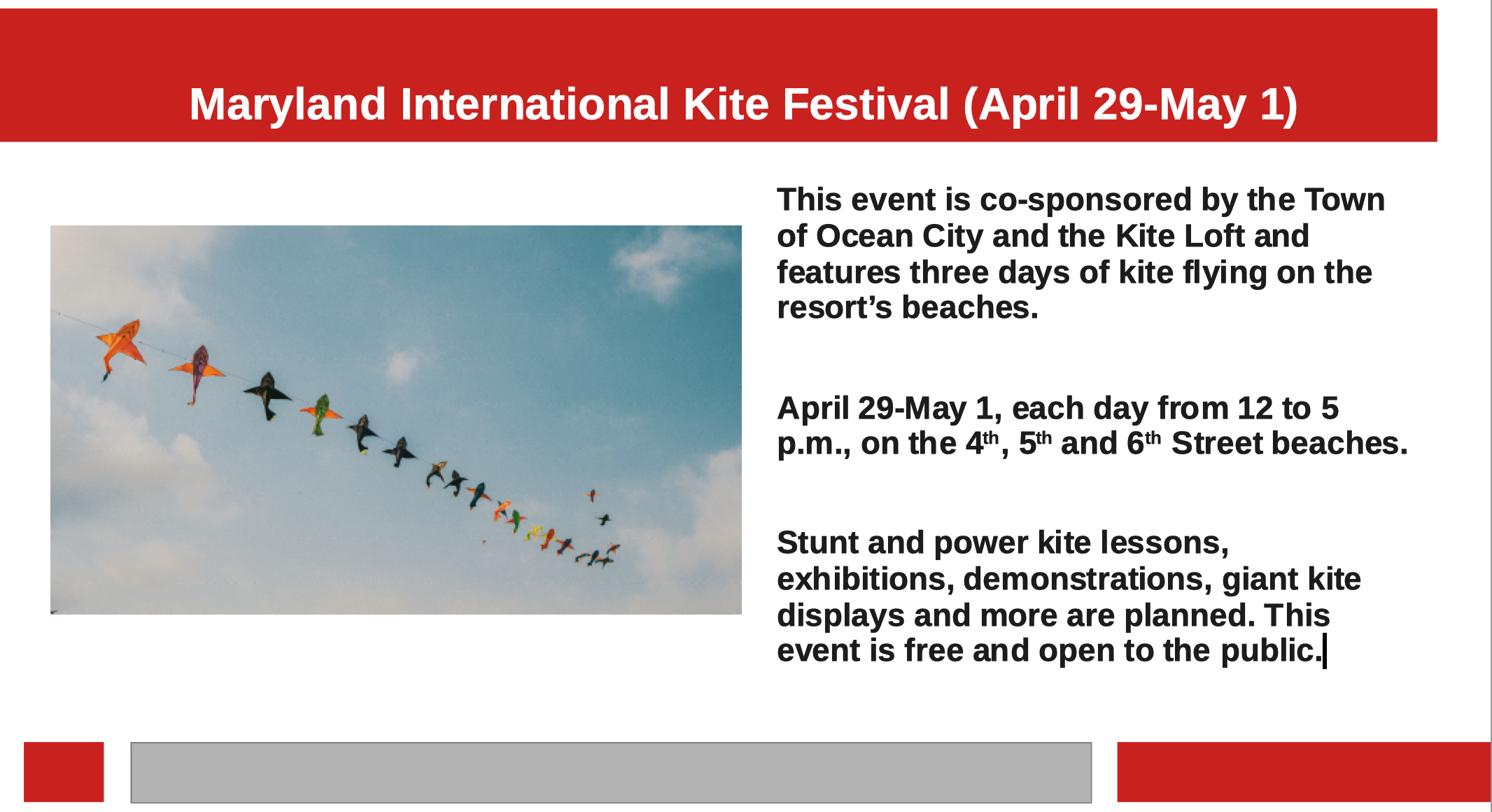 Maryland International Kite Festival 2022
