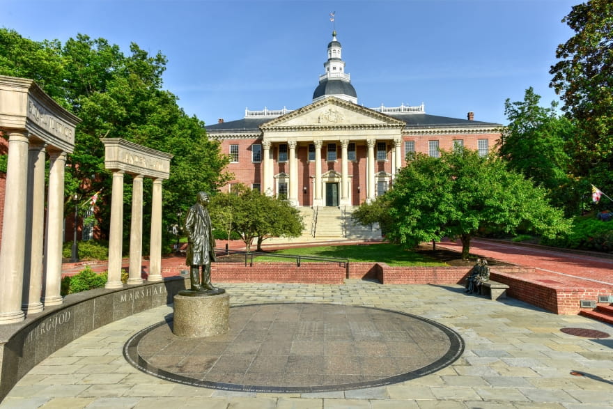 Maryland State House in Annapolis, Maryland