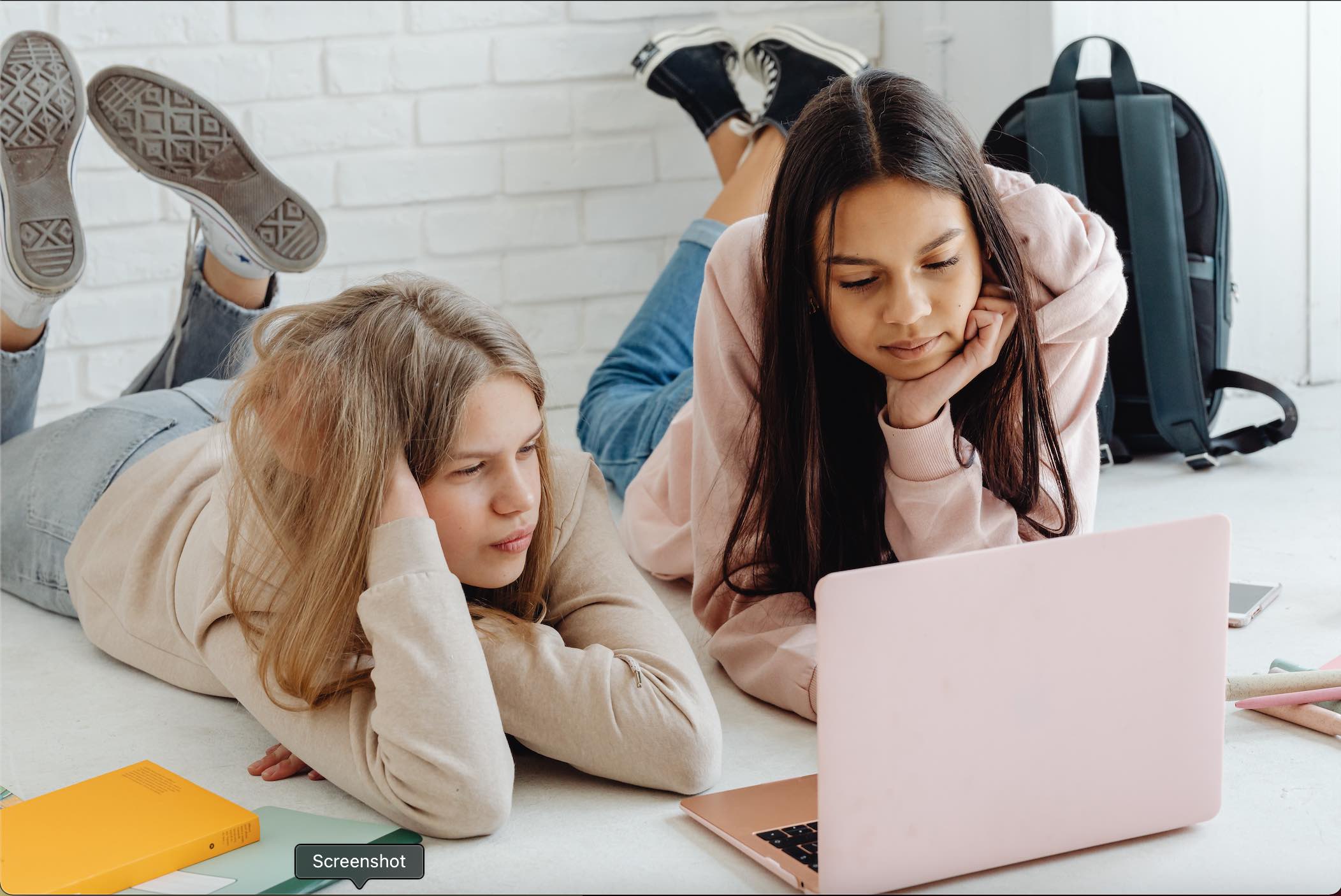 School Kids Studying