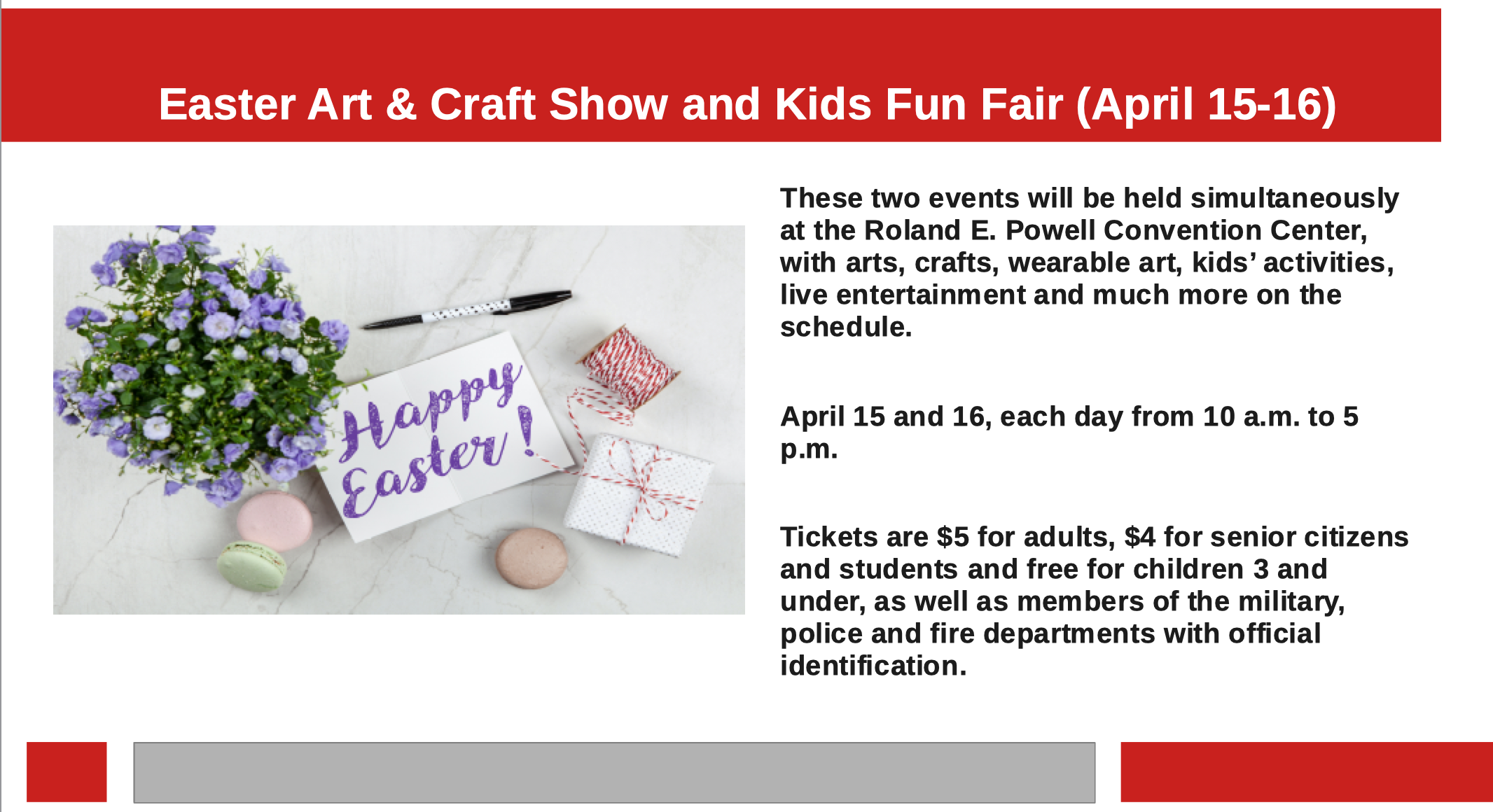 Easter Art & Craft Show 2022
