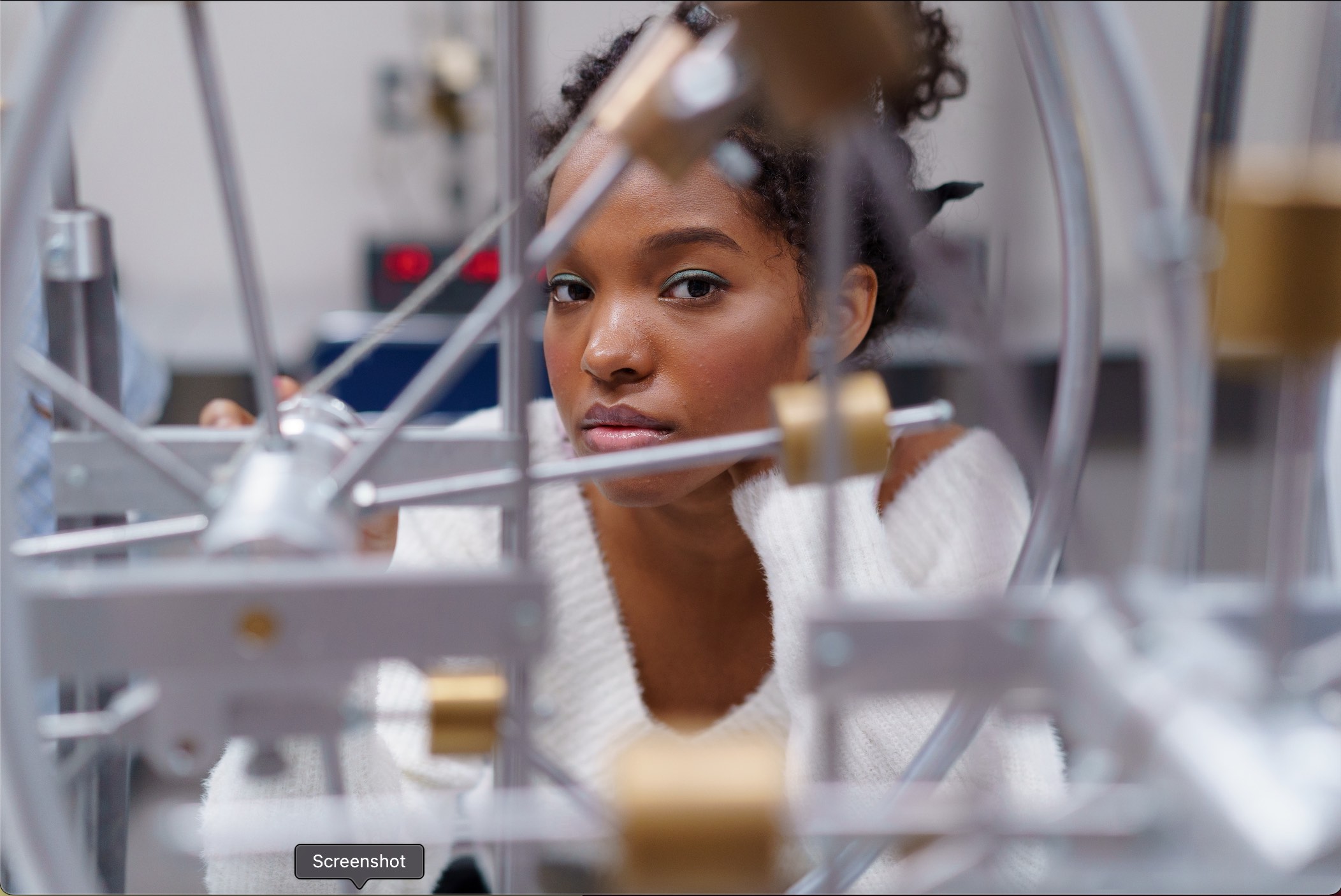 Technical Student Working