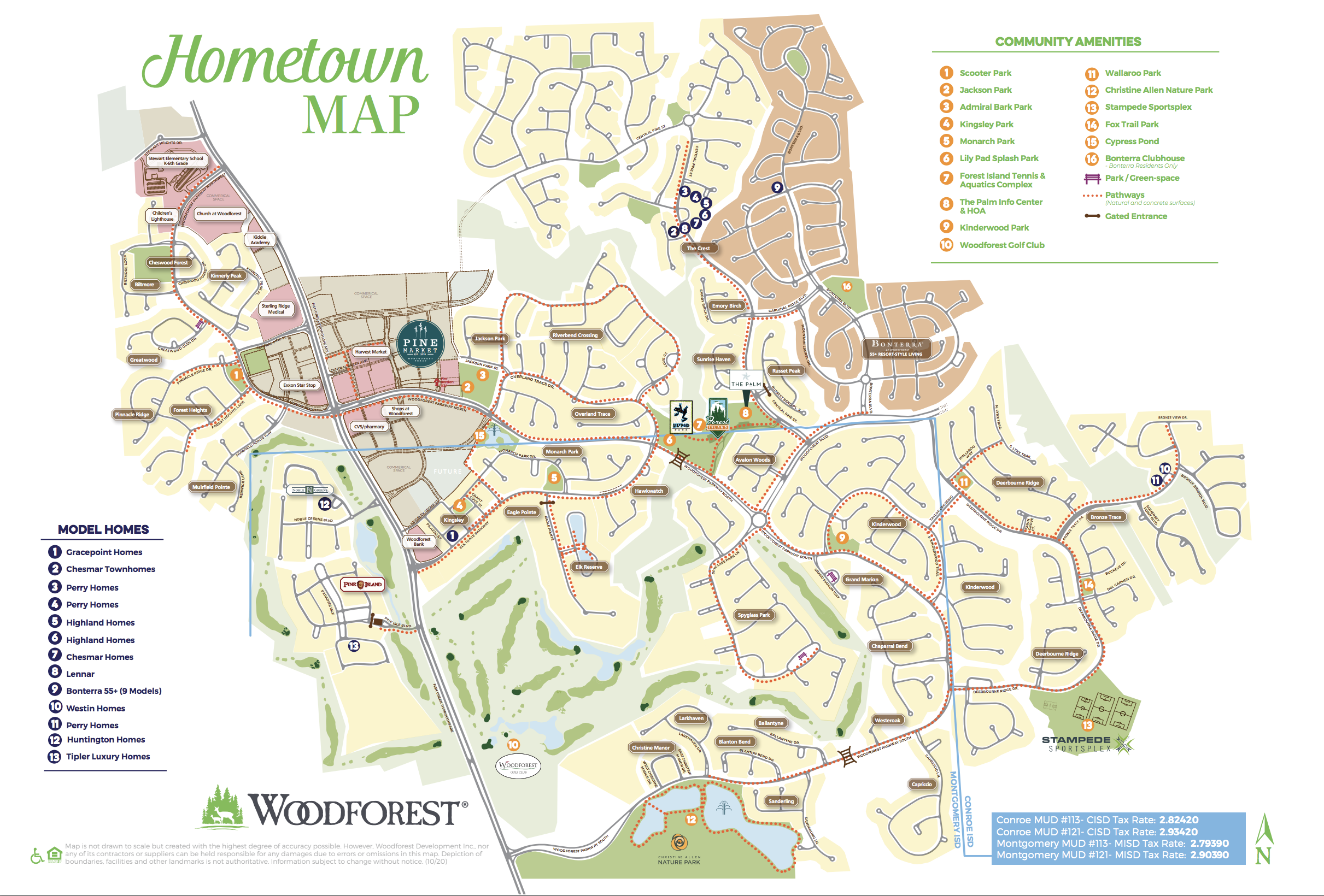 map_of_woodforest_texas_in_montgomery_texas