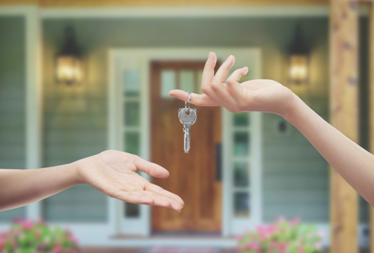 handing a key over to a home