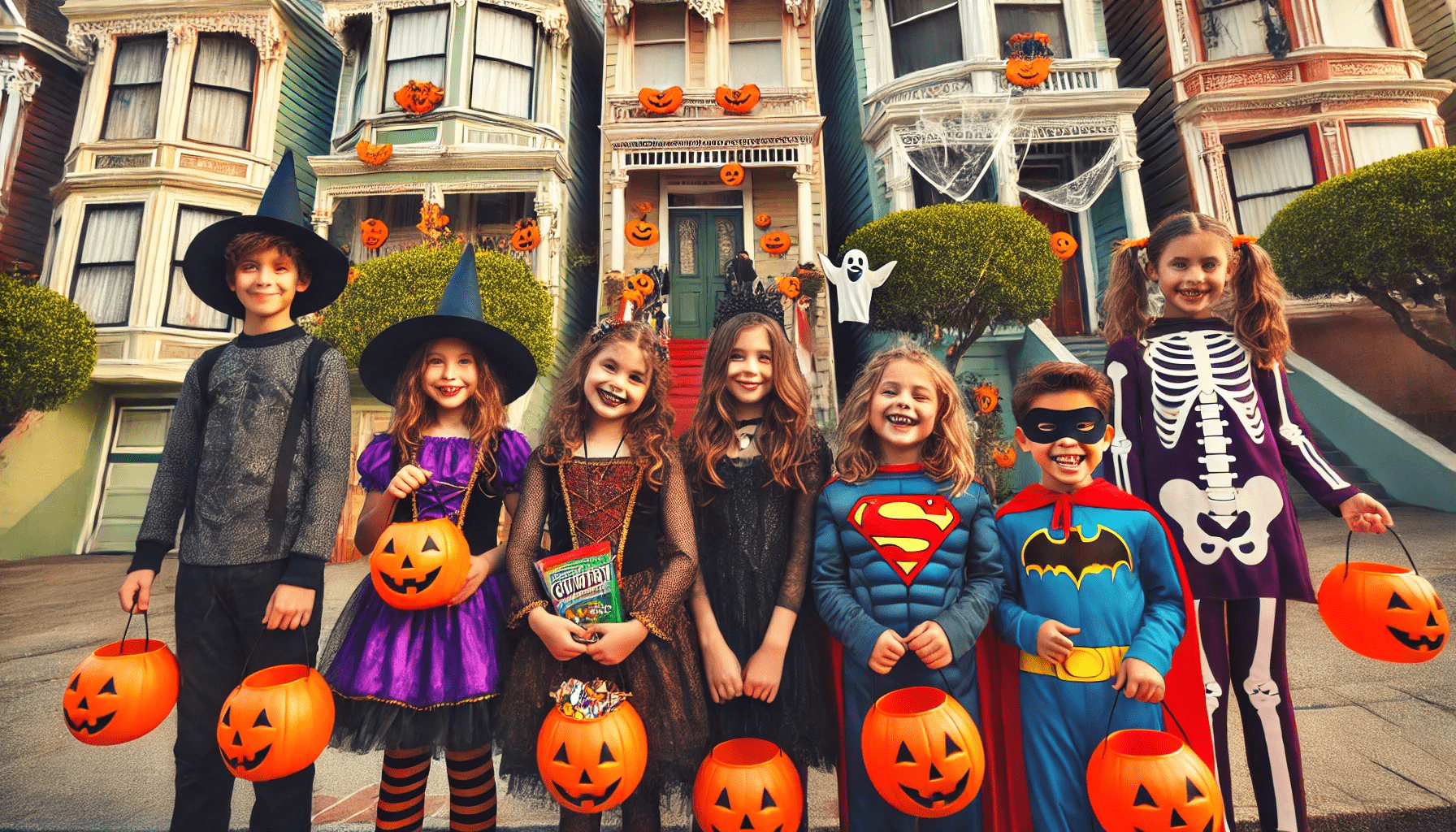 TrickorTreating in San Francisco & Best Neighborhoods for Halloween Decorations