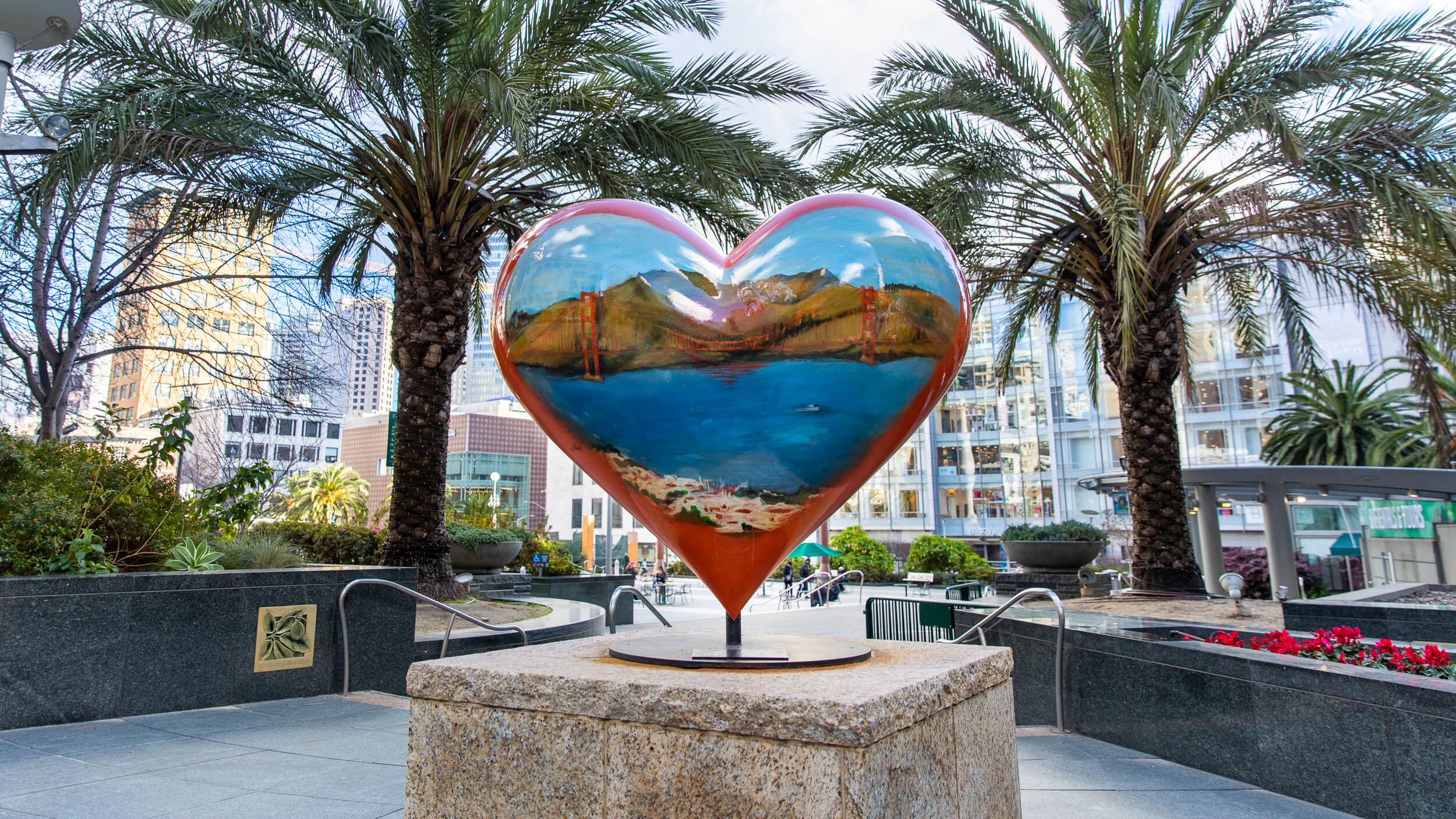 photo of a heart in San Francisco to benefit SF General nHospital