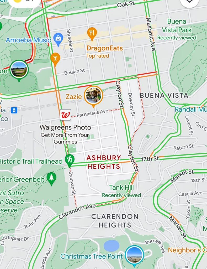 Map of Ashbury Heights showing how centrally located and close to t