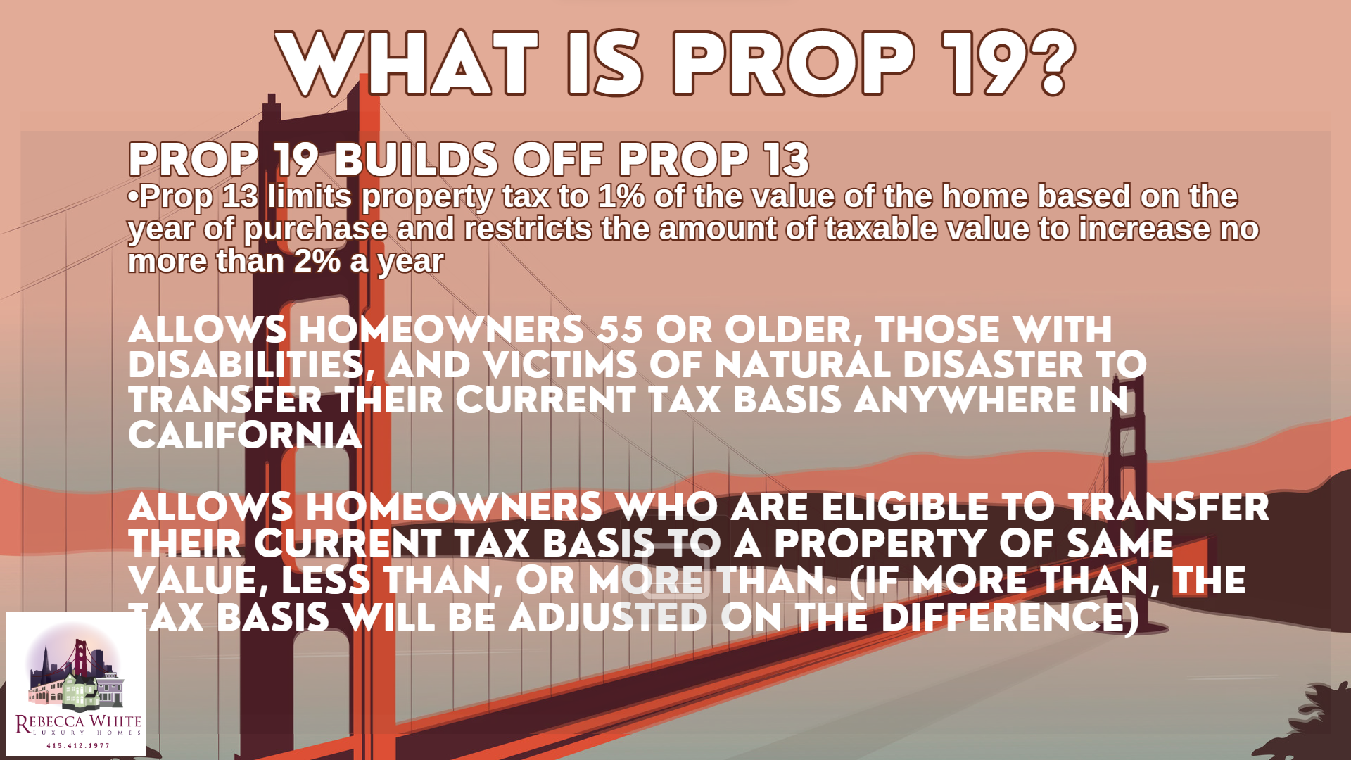 Key points about California's Prop 19