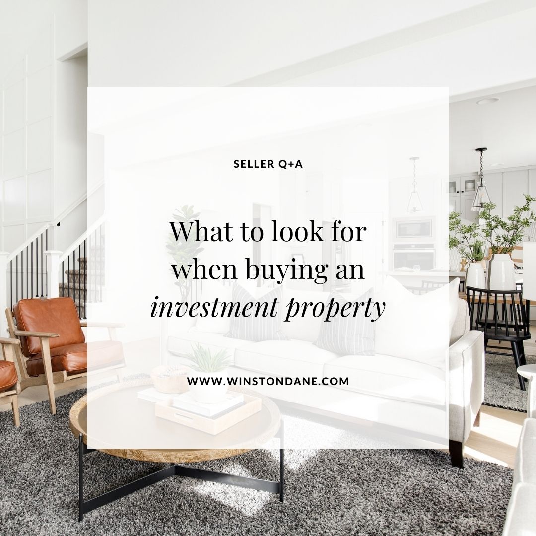 What to look for when buying an investment property