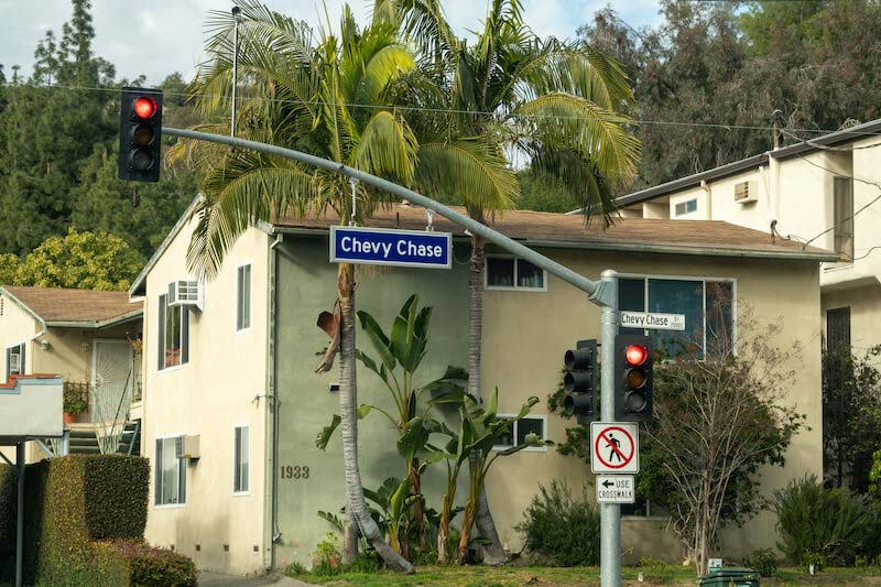 Chevy Chase Street Sign in Chevy Chase, Glendale, California