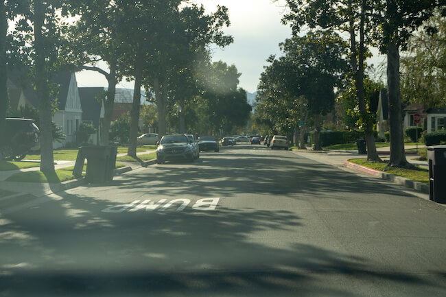 Street in Rossmoyne, Glendale, California