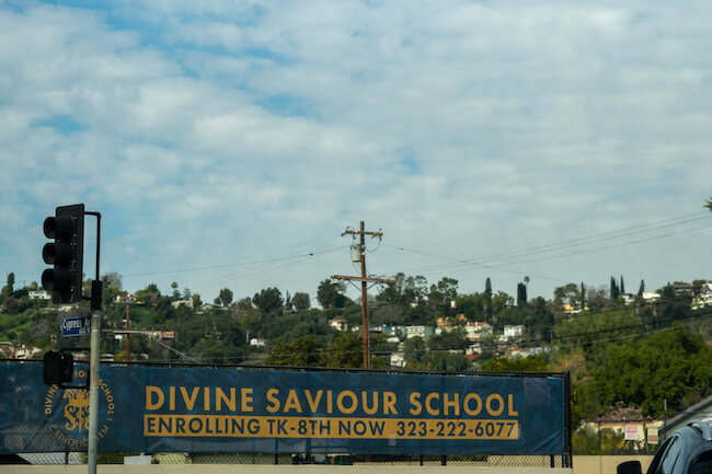 Diving Saviour School in Cypress Park, Los Angeles, California