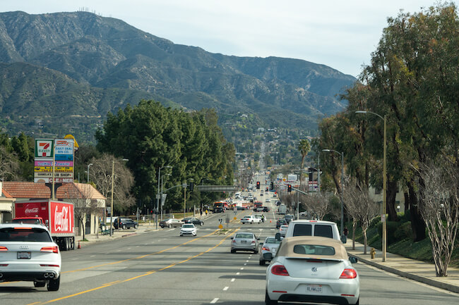 Street in Sunland, Los Angeles, CA