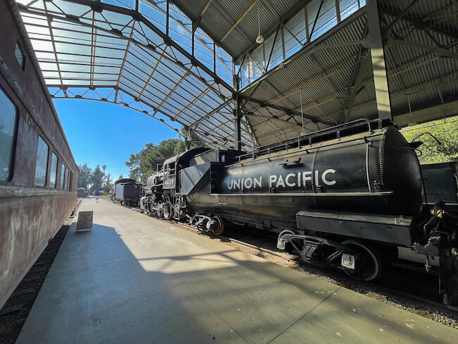 Union Pacific train engine, Travel Town in Griffith Park