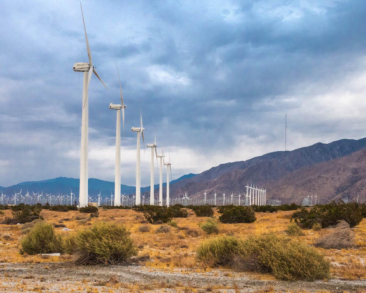 Wind Energy Farm in Palm Springs, California