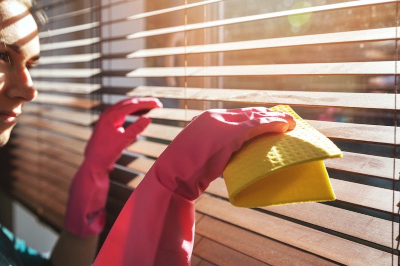 Regularly Cleaning Windows and Blinds