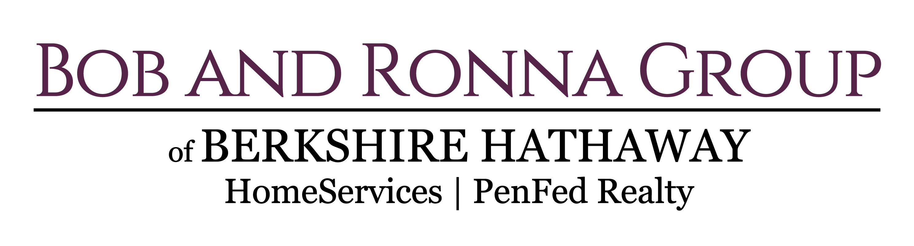 The Bob & Ronna Group of Berkshire Hathaway HomeServices PenFed Realty - Maryland's Premier Real Estate Group - Formal Logo