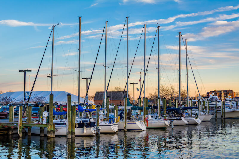 Boats at Annapolis Marina