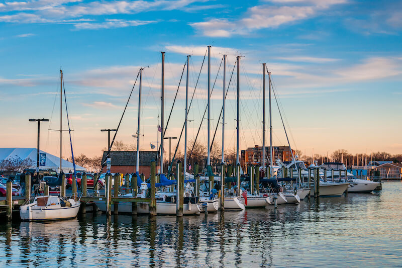 Sailboats at Marina