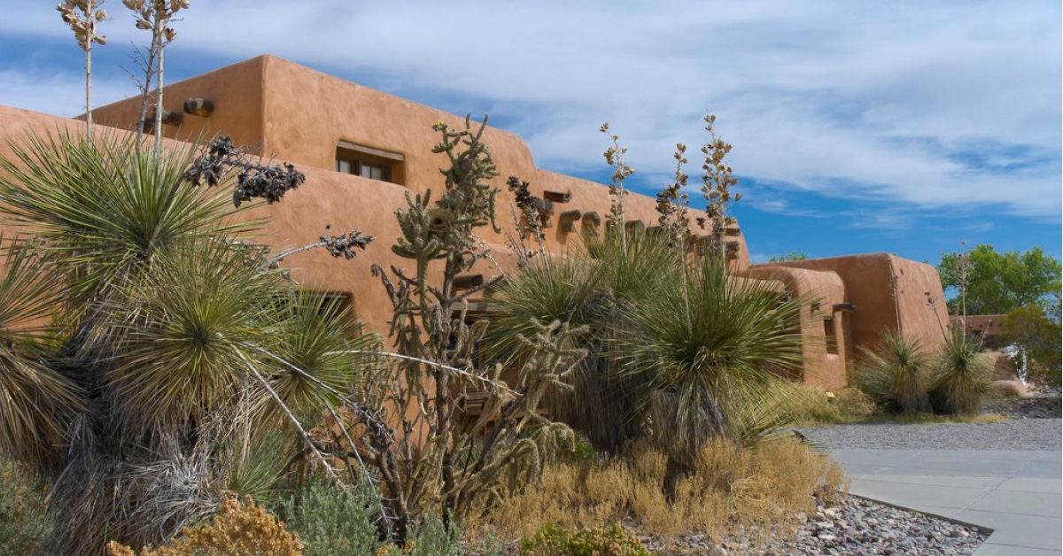adobe house in the arizona desert