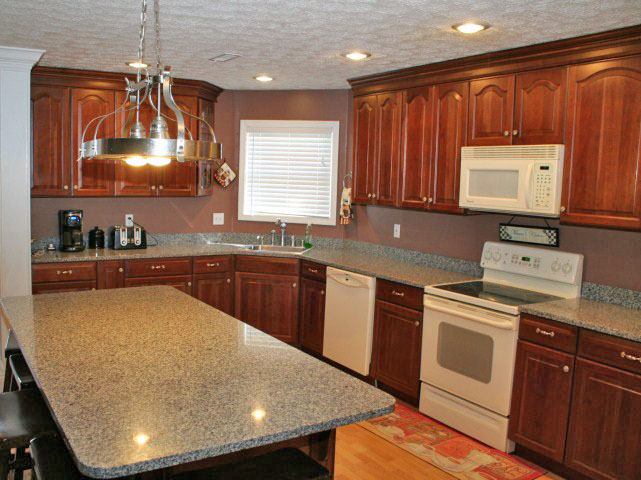 Kitchen and island of 1811 Shelbyville Road