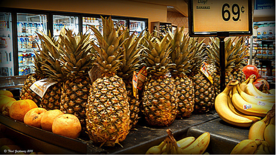 Pineapple at store Pineapple at store