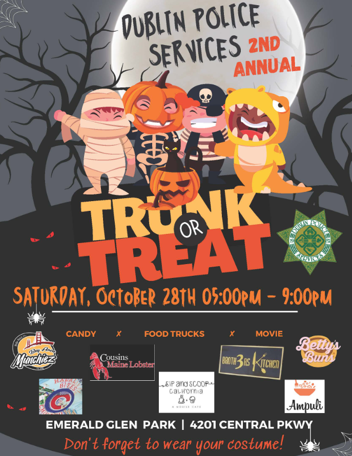 Spooktacular TrickorTreat Events in Dublin, California for Halloween 2023