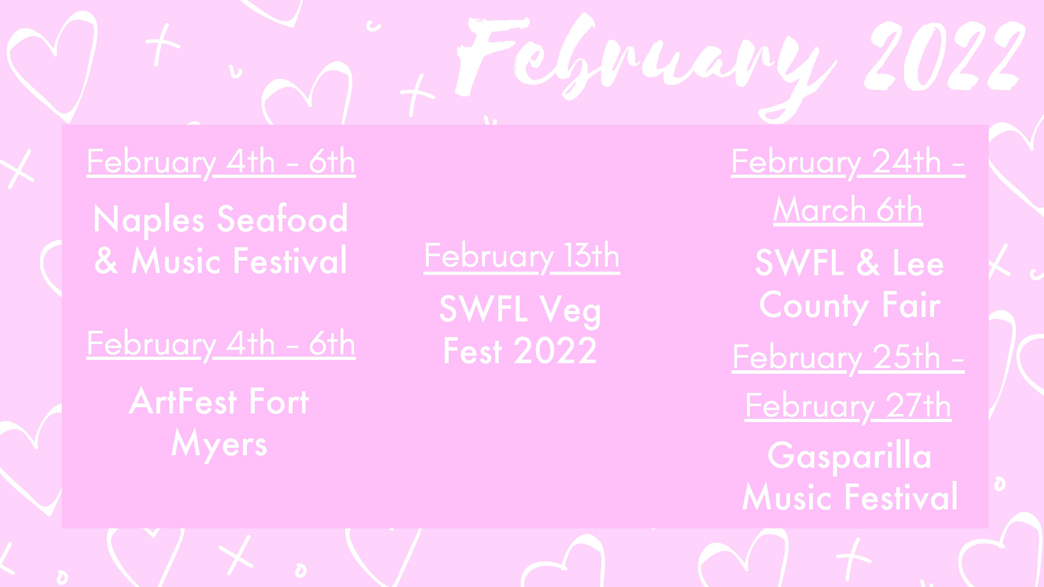 Social SWFL February 2022 Calendar