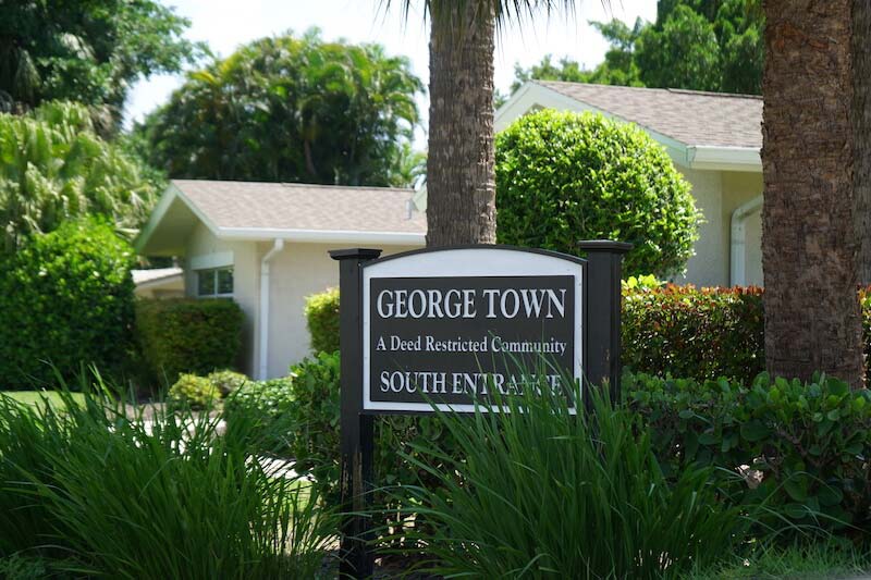 George Town Neighborhood Sign in Fort Myers, Florida