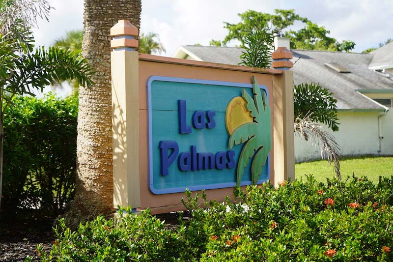 Las Palmas Neighborhood Signage in Fort Myer, Florida