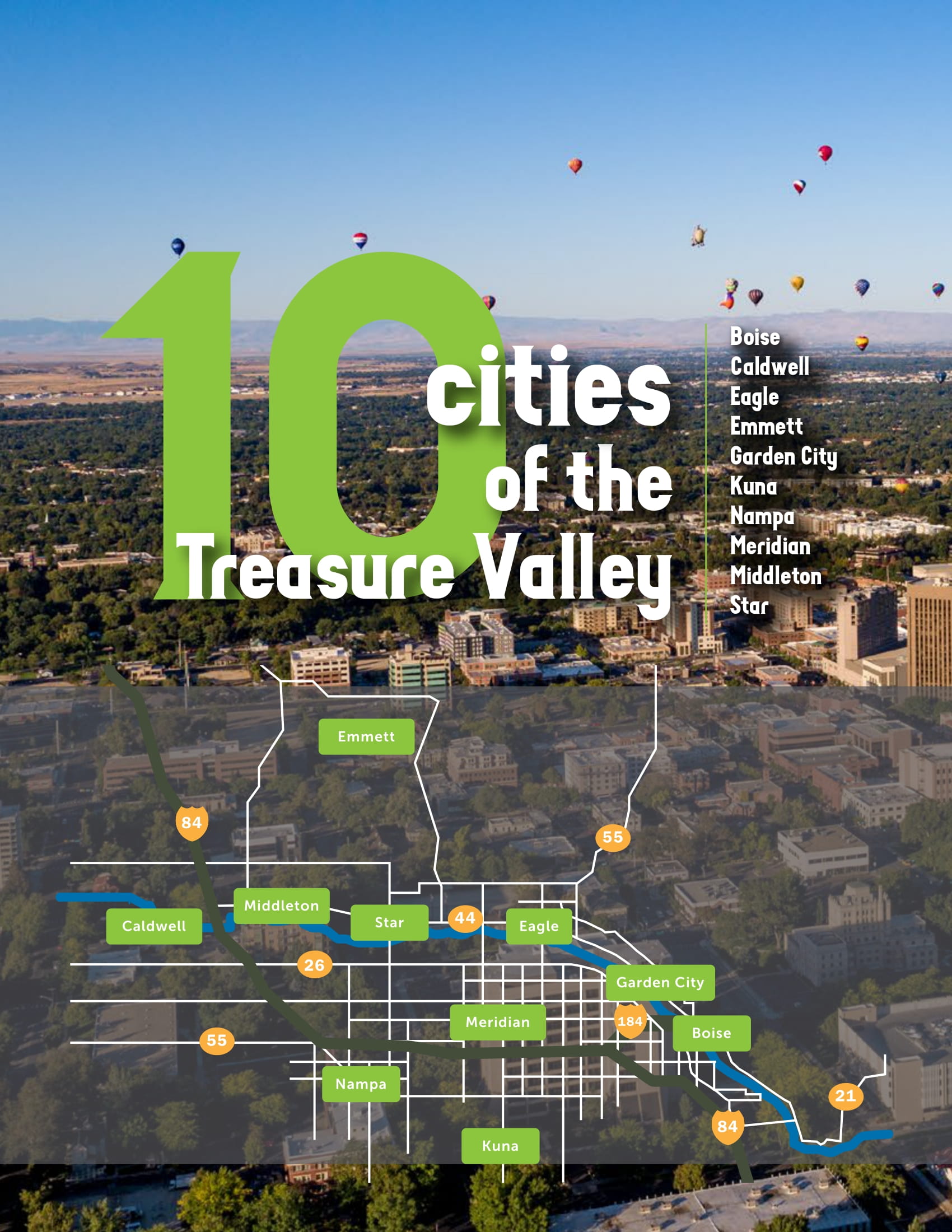 10 Cities of the Treasure Valley