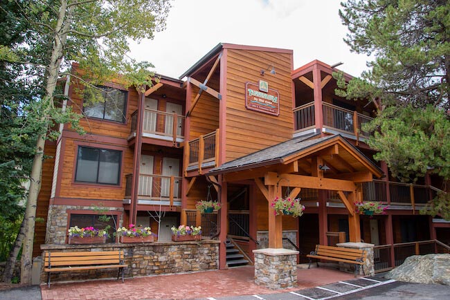 Exterior of the Tannenbaum by the River Condos in Breckenridge, Colorado