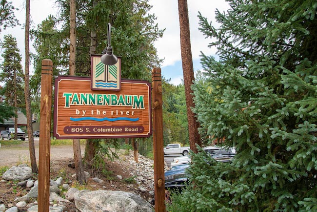Tannenbaum by the River Condos, Breckenridge, Community Sign