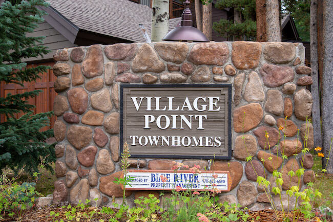 Village Point Townhomes, Breckenridge, Sign