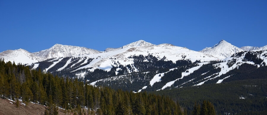 Snow Covered Mountains in Copper Mountain, Colorado