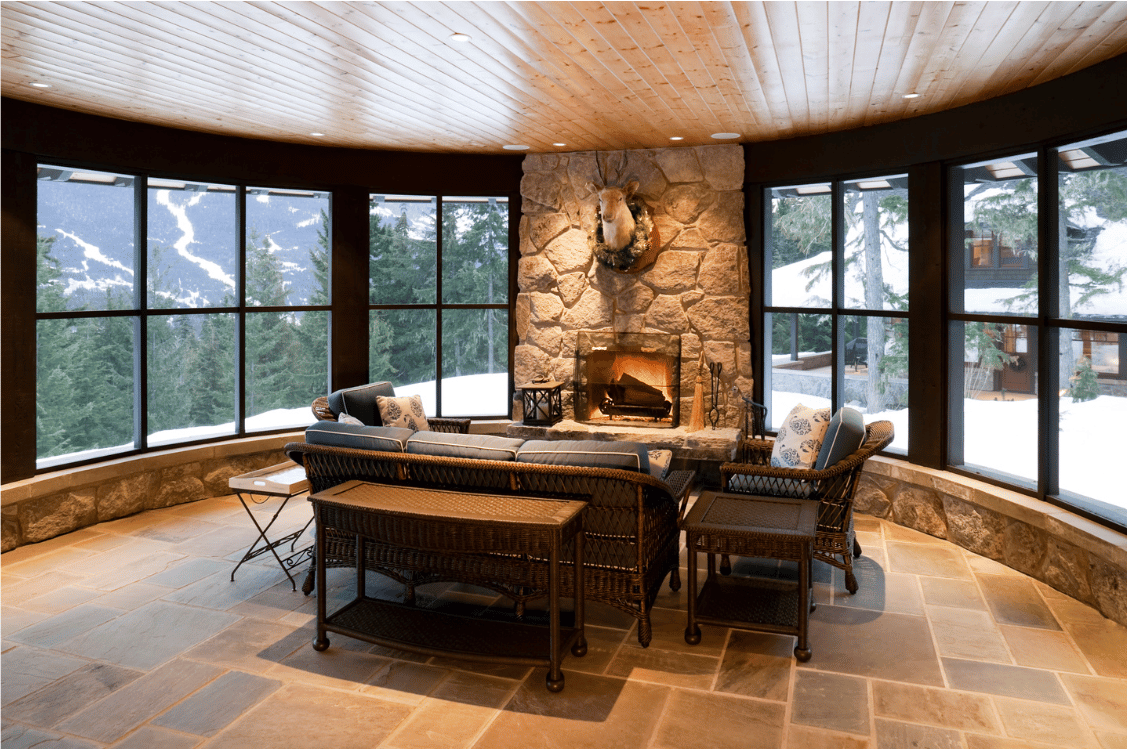 Home with Fireplace and Views