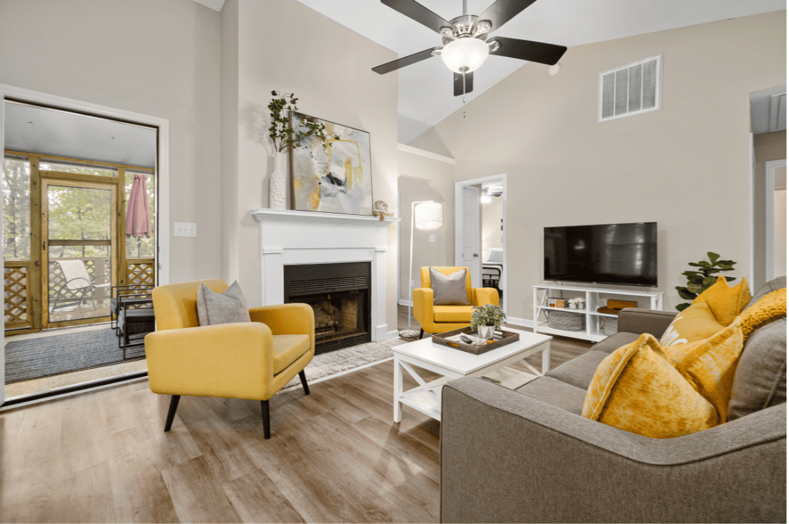 Home Staged Living Room