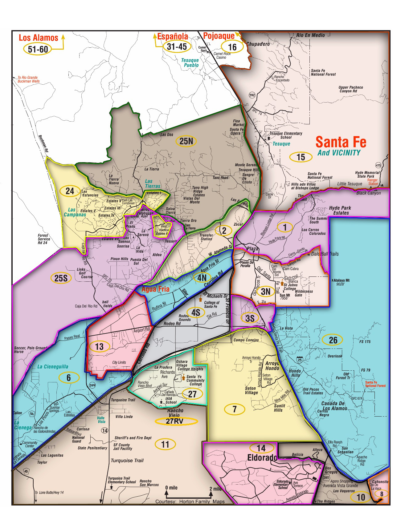 Santa Fe MLS Area Maps