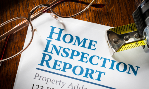 Ask agent about home inspections