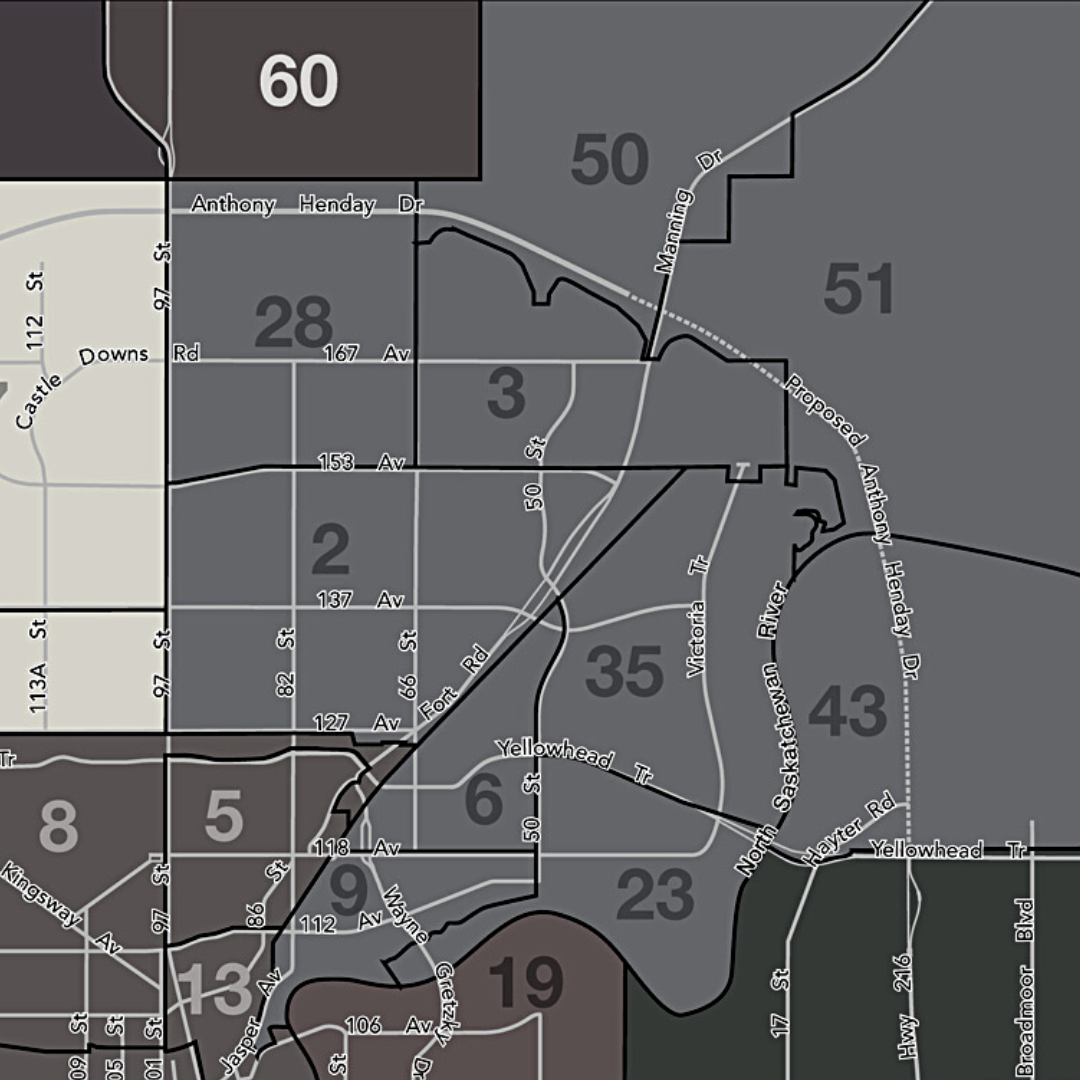 Northeast Edmonton Real Estate Zone Map
